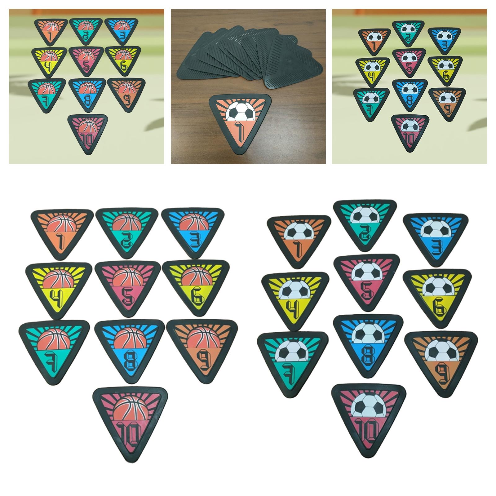 10x Numbered Floor Spot Marker - Shock Absorbing Gym Trainers ulasan dan harga